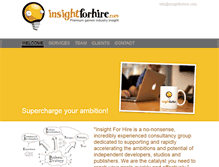 Tablet Screenshot of insightforhire.com